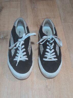 Madewell Women's Black Suede Black and Cheetah Shoes